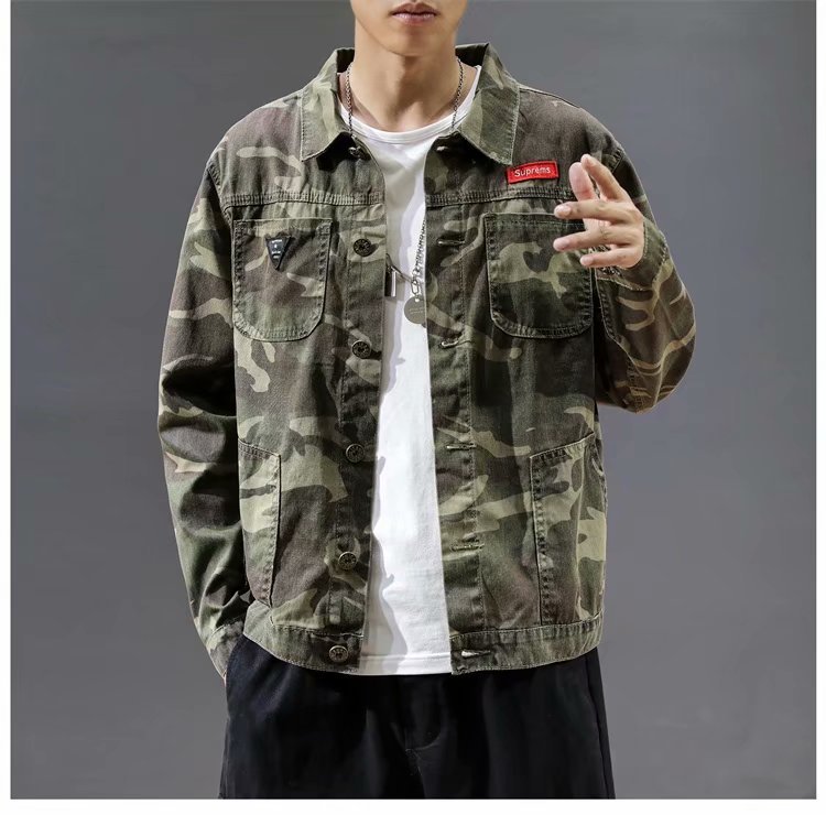 Men's Camouflage Polo Collar Jacket - The Ultimate Blend of Style and Comfort