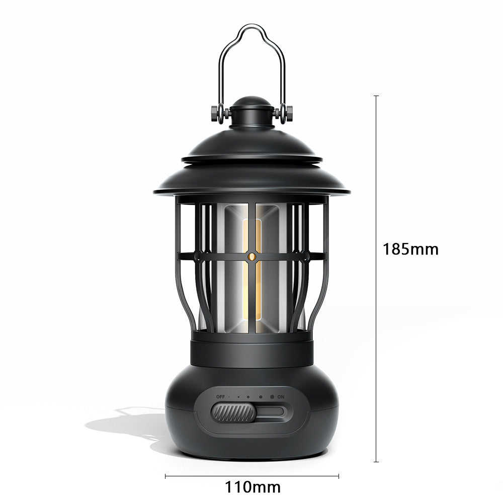 Outdoor Vintage Style USB Rechargeable Lantern