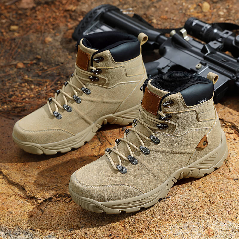 Men's Middle High Top Winter Mountaineering Hiking Boots