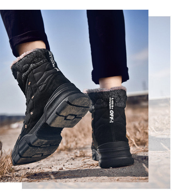 Men's Cotton  High-Top Velvet Warm Boots