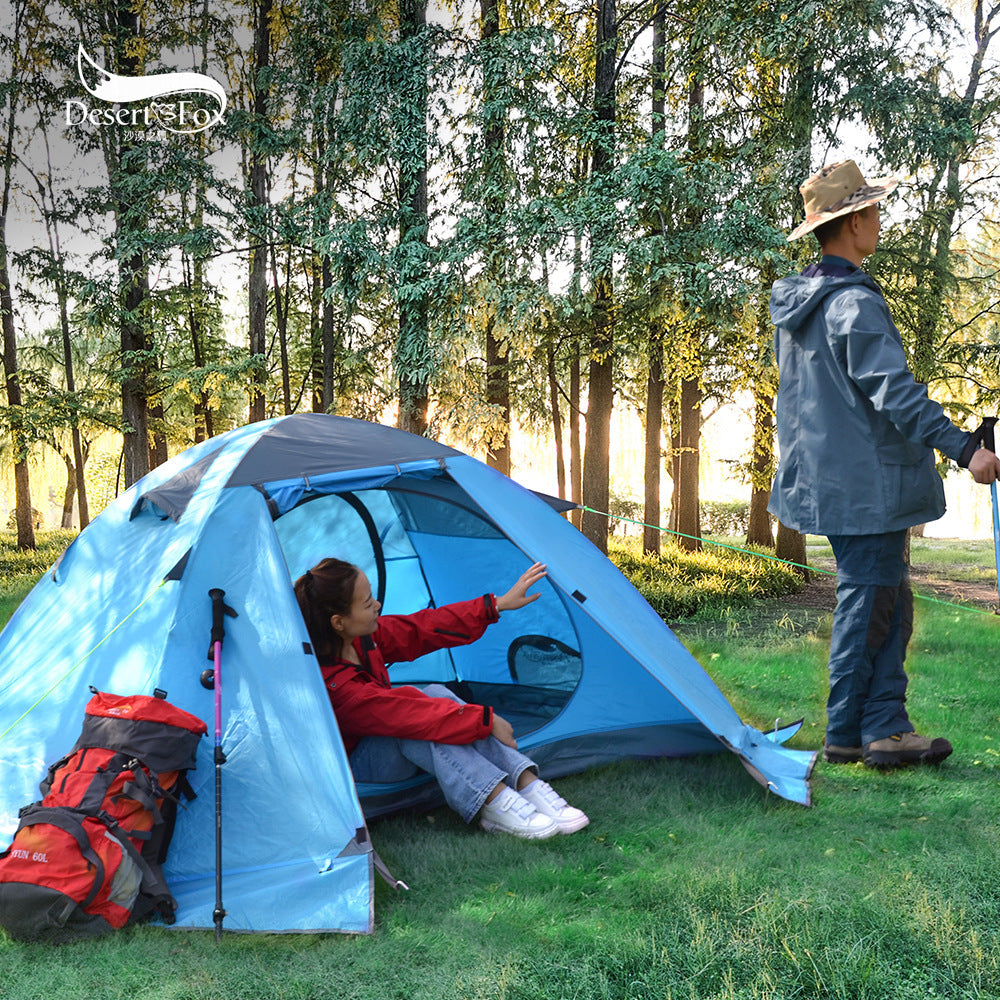 Outdoor Camping Double Love Aluminum Tent