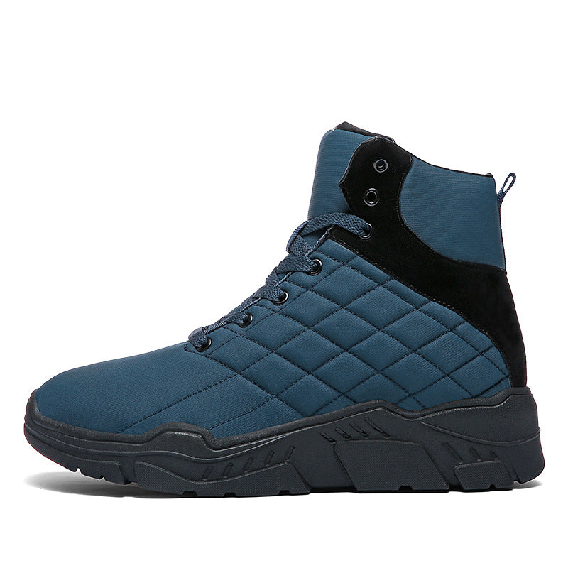 High Top Plus Velvet Waterproof Hiking Shoes