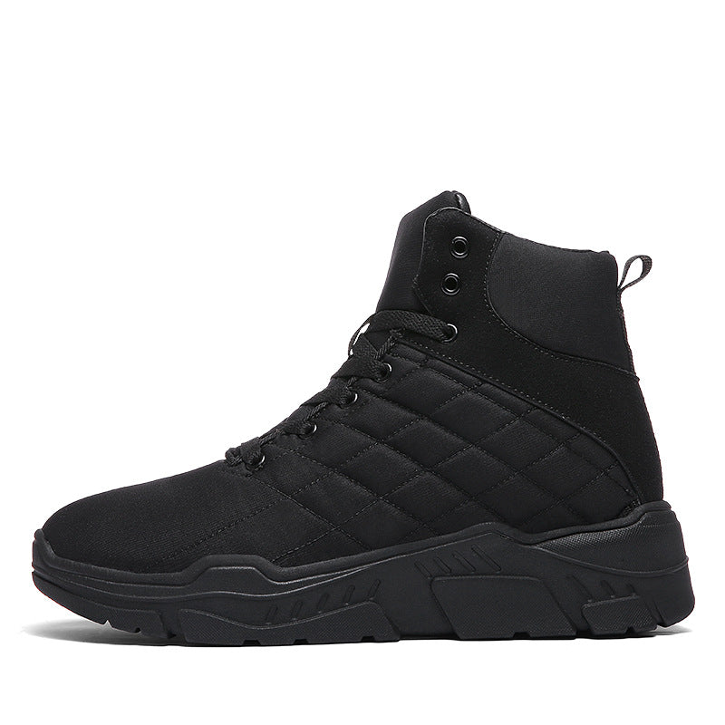 High Top Plus Velvet Waterproof Hiking Shoes