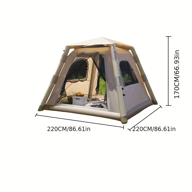 Inflatable Outdoor 2-4-person Quick-opening Tent