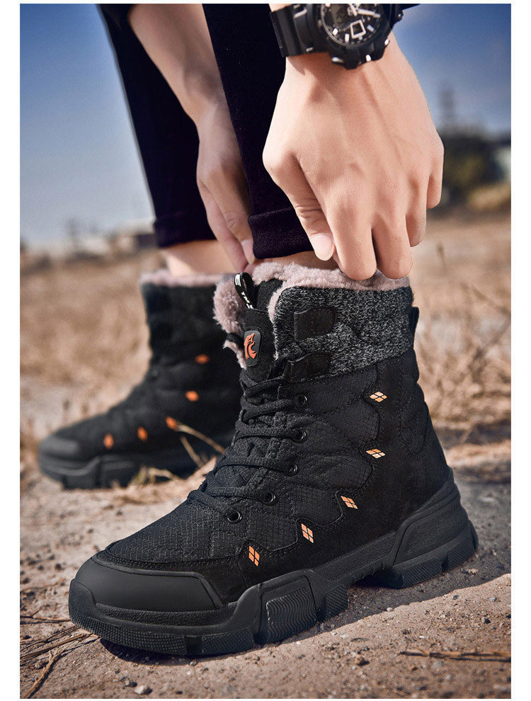 Men's Cotton  High-Top Velvet Warm Boots
