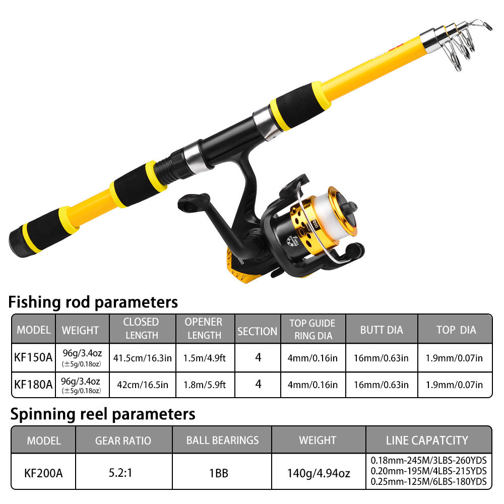 Tossing Casting Fishing Wheel Fishing Rod