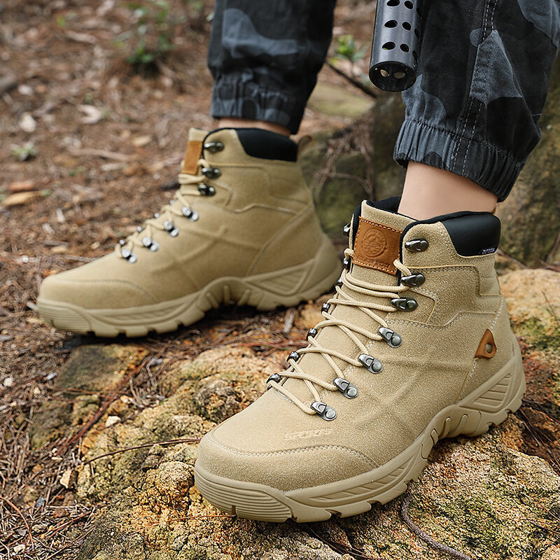 Men's Middle High Top Winter Mountaineering Hiking Boots