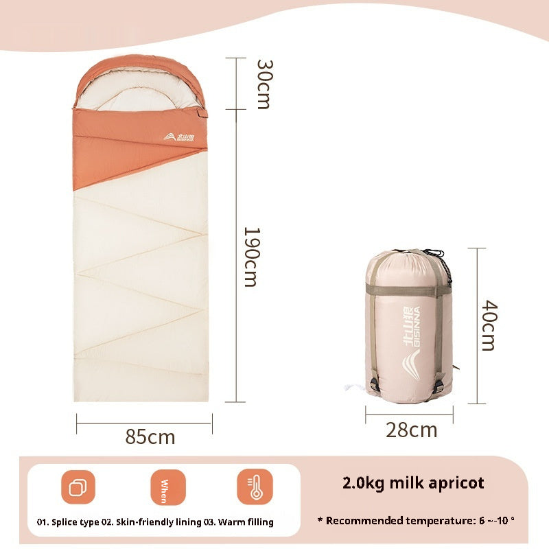 Outdoor Camping Thickened Warm Sleeping Bag