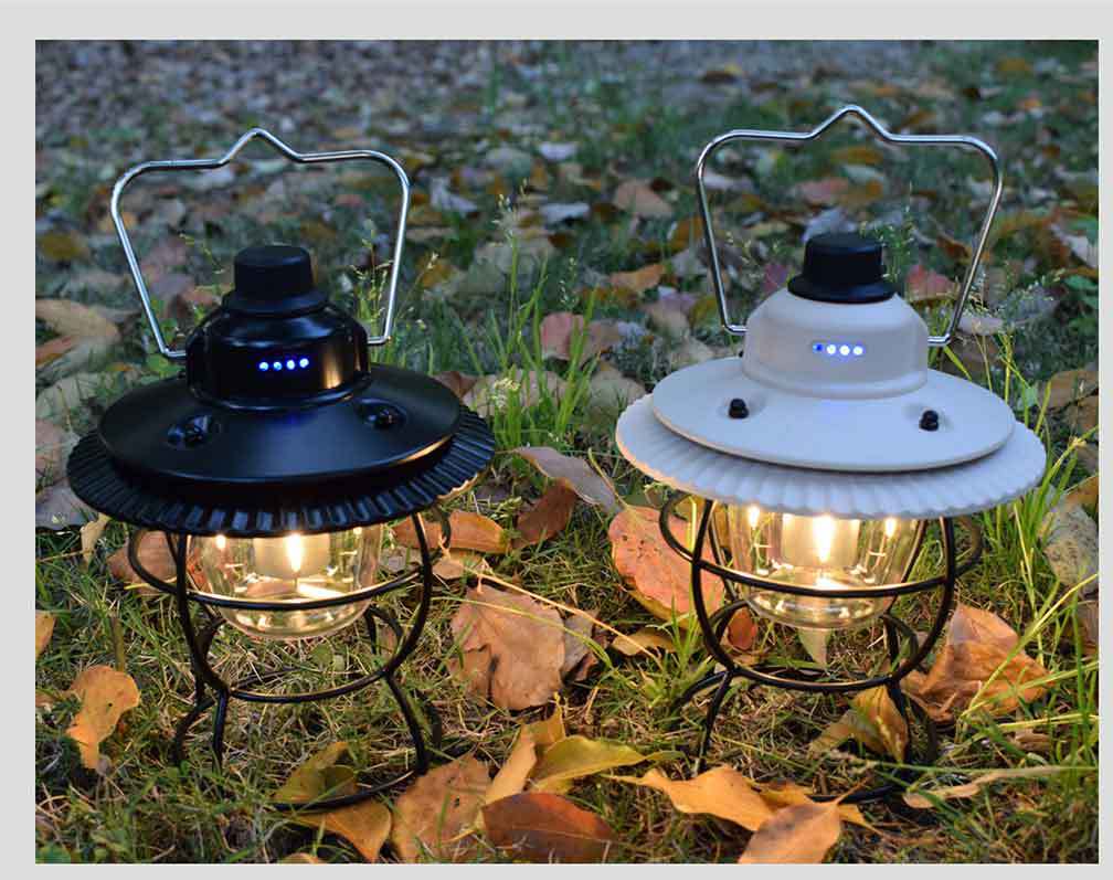 Outdoor Vintage Style USB Rechargeable Lantern