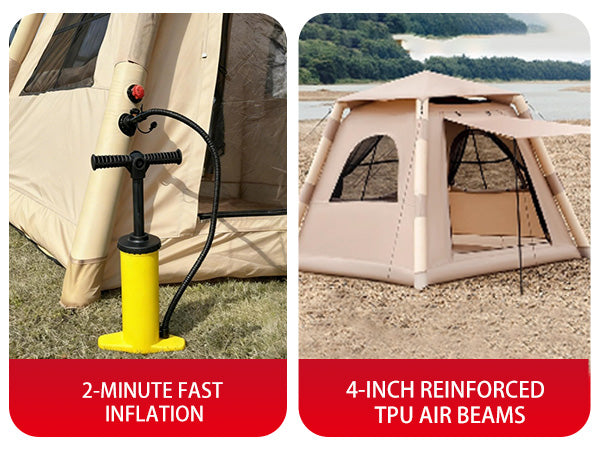 Inflatable Outdoor 2-4-person Quick-opening Tent