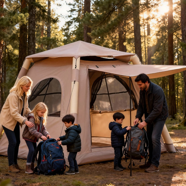 Inflatable Outdoor 2-4-person Quick-opening Tent