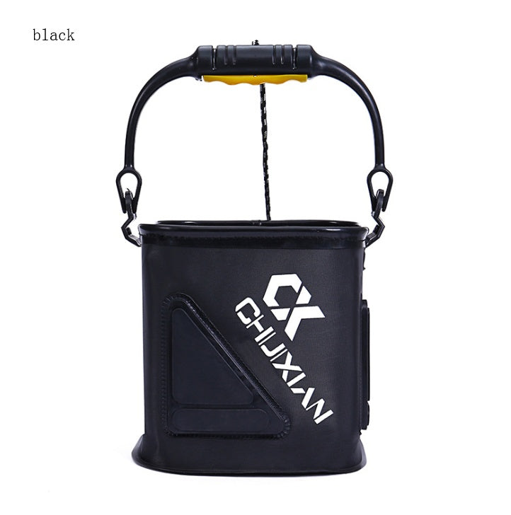 Fishing bucket with rope