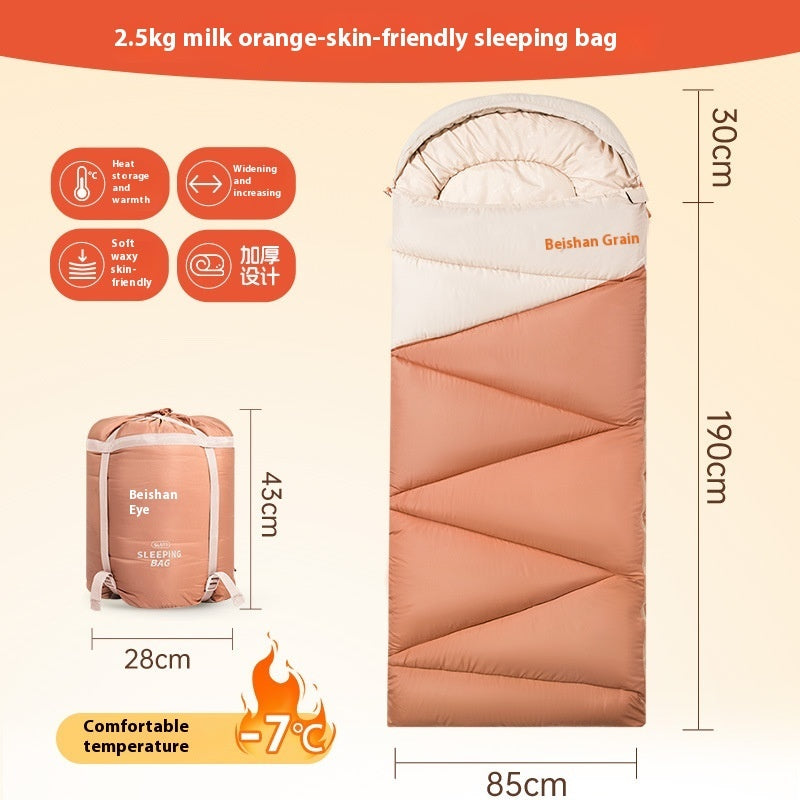Outdoor Camping Thickened Warm Sleeping Bag