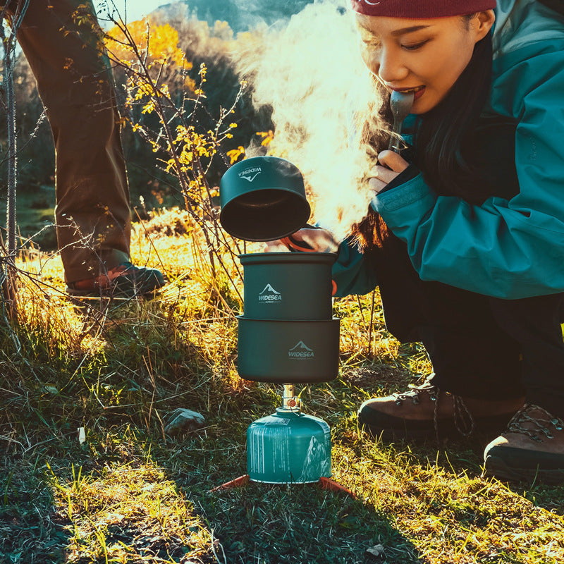 Outdoor Heat-Collecting Camping Cooking Gear