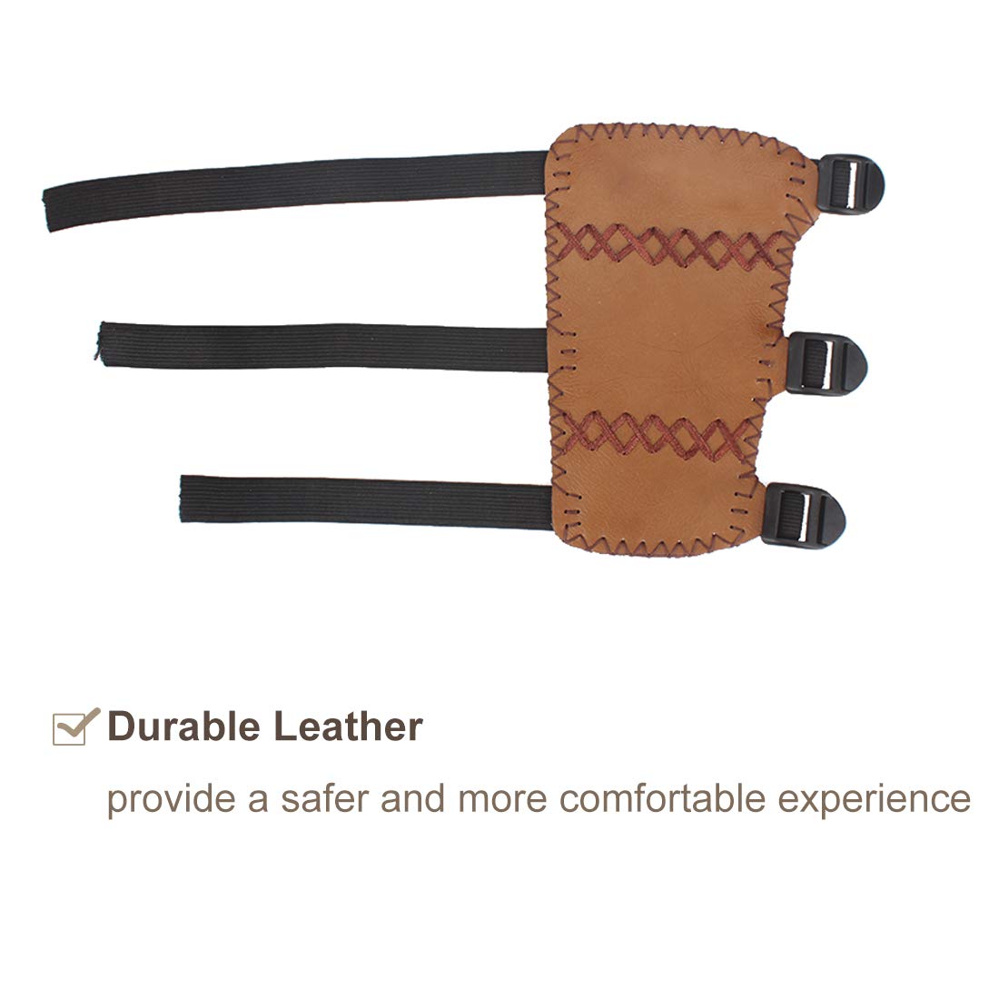 Youth Leather 3-Strap Arm Guard