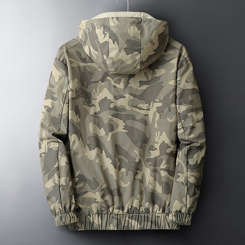 Men's Hooded Camouflage Jacket