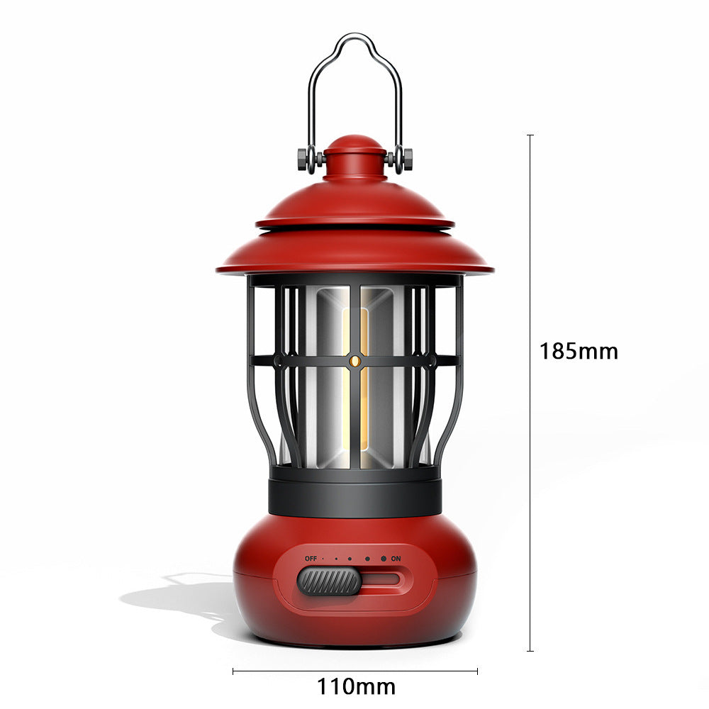 Outdoor Vintage Style USB Rechargeable Lantern