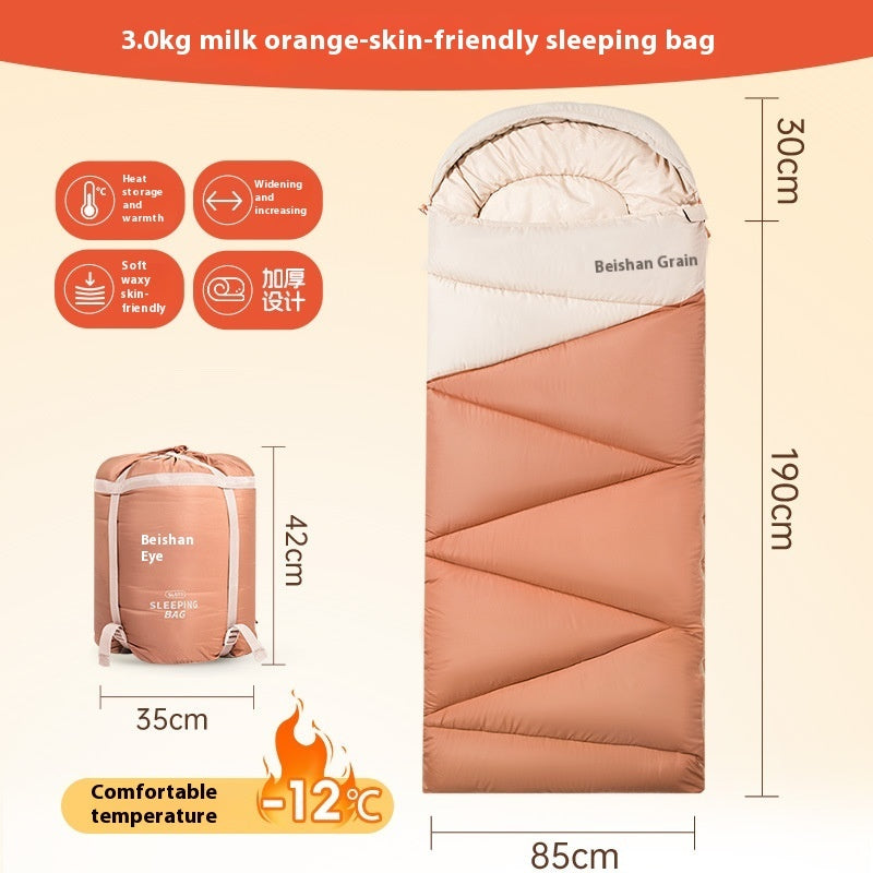 Outdoor Camping Thickened Warm Sleeping Bag