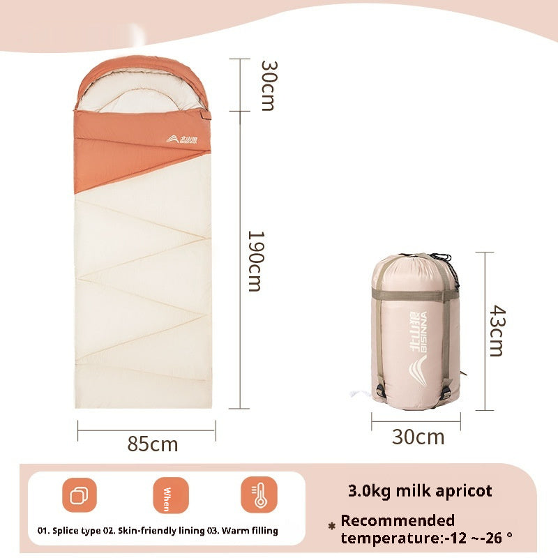 Outdoor Camping Thickened Warm Sleeping Bag