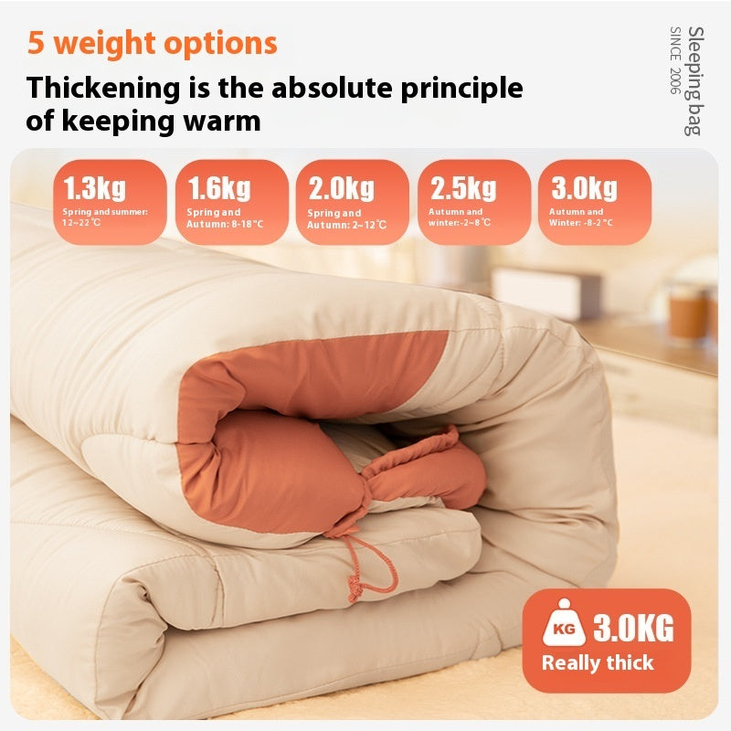 Outdoor Camping Thickened Warm Sleeping Bag