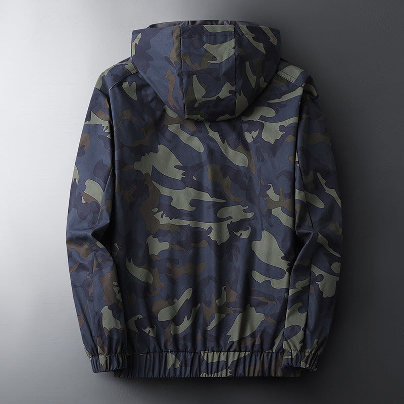 Men's Hooded Camouflage Jacket