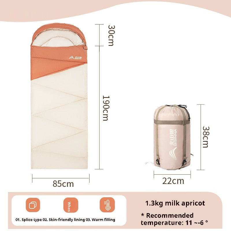 Outdoor Camping Thickened Warm Sleeping Bag