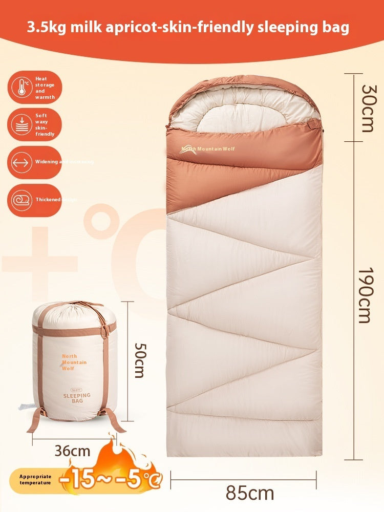 Outdoor Camping Thickened Warm Sleeping Bag