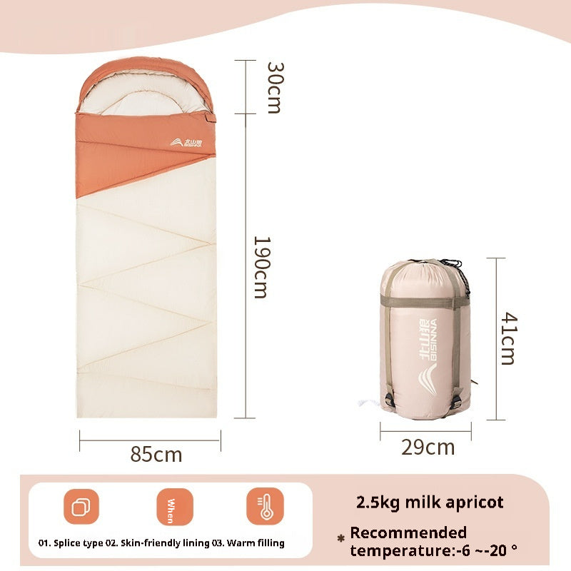 Outdoor Camping Thickened Warm Sleeping Bag