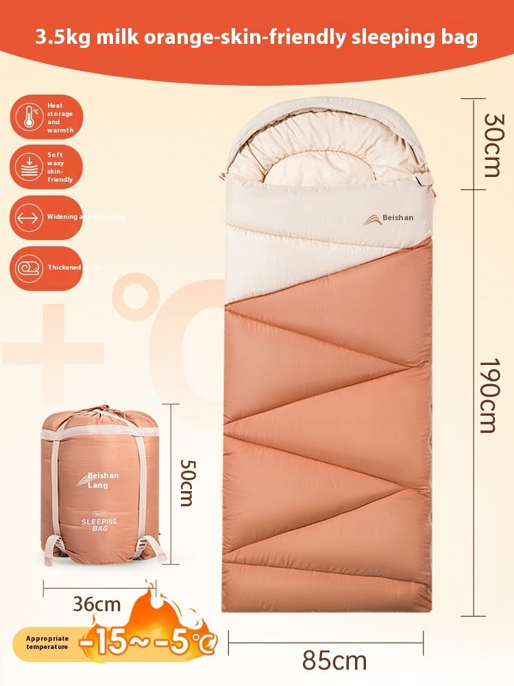 Outdoor Camping Thickened Warm Sleeping Bag