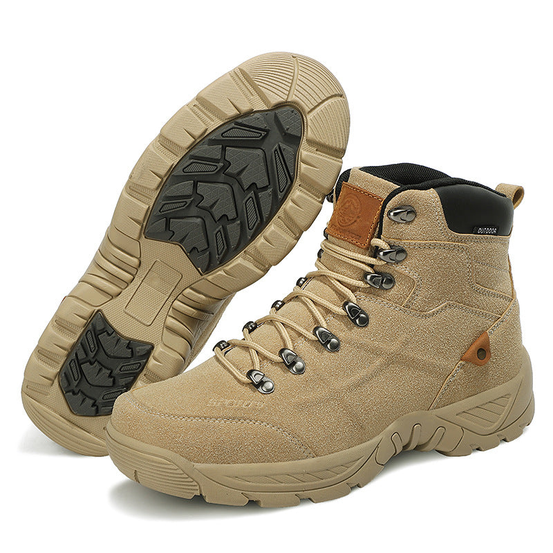 Men's Middle High Top Winter Mountaineering Hiking Boots